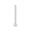 Thumbnail Image 1 of Diamond Dangle Ear Cuff 1/10 ct tw Round-cut 10K White Gold