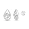 Thumbnail Image 0 of Love Entwined Diamond Stud Earrings 1/3 ct tw Round-cut 10K White Gold