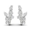 Thumbnail Image 2 of Diamond Vine Hoop Earrings 2 ct tw Pear & Round-cut 14K White Gold