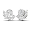 Thumbnail Image 1 of Multi-Diamond Earrings 2 ct tw Pear, Marquise & Round-cut 14K White Gold