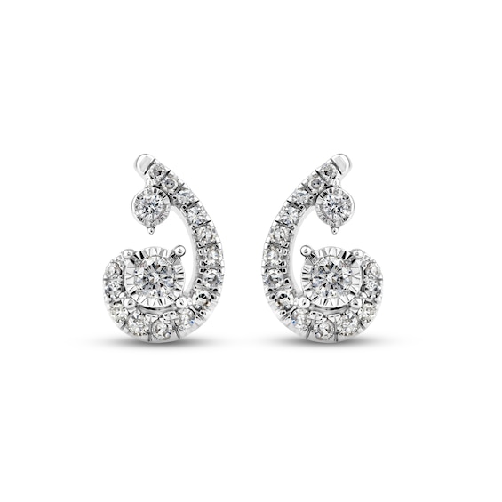 Kay Purest Love Diamond Stud Earrings 1/5 ct tw Round-cut 10K White Gold