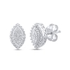 Multi-Diamond Stud Earrings 1/20 ct tw Round-cut Sterling Silver