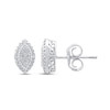 Multi-Diamond Stud Earrings 1/20 ct tw Round-cut Sterling Silver