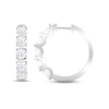 Thumbnail Image 1 of KAY Lab-Grown Diamonds Hoop Earrings 3 ct tw Round-cut 14K White Gold