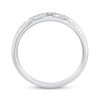 Thumbnail Image 3 of Diamond Wedding Band 1/20 ct tw 10K White Gold