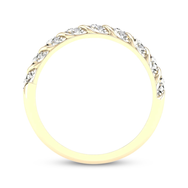 Main Image 3 of Now + Forever Lab-Grown Diamonds Anniversary Band 1/15 ct tw 10K Yellow Gold