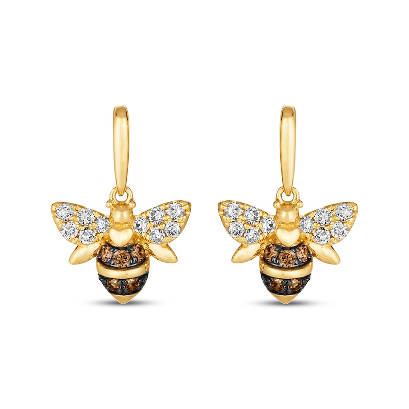 Le Vian Diamond Bee Drop Earrings 3/8 ct tw 14K Honey Gold