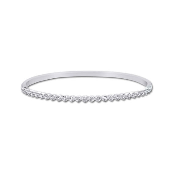 Lab-Created Diamonds by KAY Bangle Bracelet 1/2 ct tw 14K White Gold