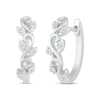 Thumbnail Image 1 of Diamond Twisting Vine Hoop Earrings 1/6 ct tw Sterling Silver