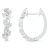 Thumbnail Image 3 of Diamond Twisting Vine Hoop Earrings 1/6 ct tw Sterling Silver
