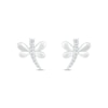 Thumbnail Image 2 of Diamond Dragonfly Stud Earrings 1/15 ct tw Sterling Silver