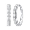 Thumbnail Image 0 of Diamond Three-Row Hoop Earrings 3 ct tw 10K White Gold