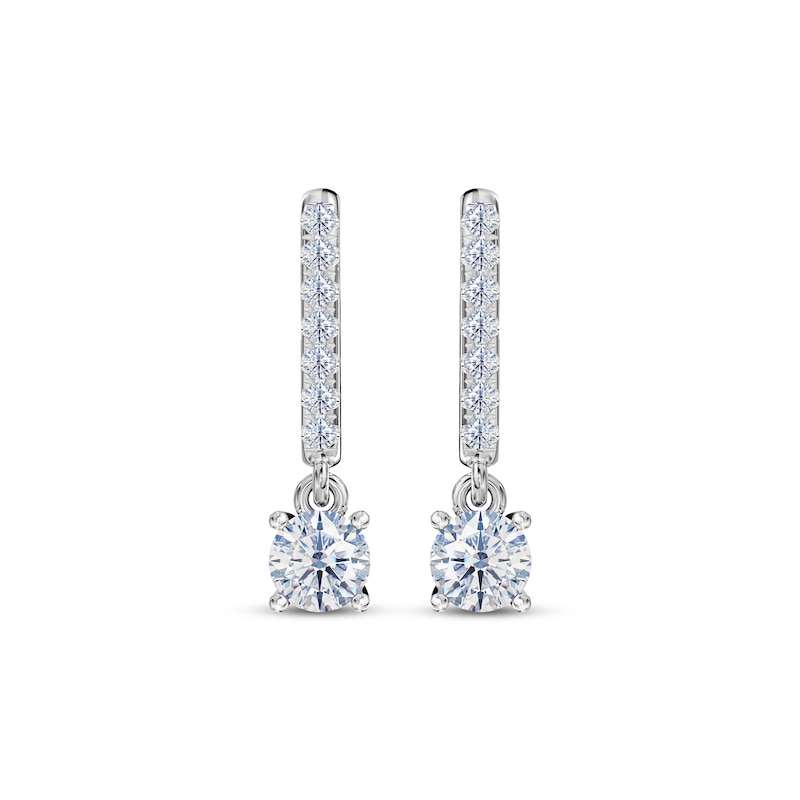 Diamond Drop Earrings 1/4 ct tw 14K White Gold
