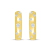 Thumbnail Image 2 of Diamond Bubbles Hoop Earrings 1/5 ct tw 10K Yellow Gold