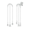 Thumbnail Image 1 of Diamond Arch Dangle Earrings 1/6 ct tw Sterling Silver