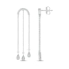 Thumbnail Image 3 of Diamond Arch Dangle Earrings 1/6 ct tw Sterling Silver