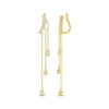 Thumbnail Image 2 of Diamond Curved Climber Dangle Earrings 1/10 ct tw 10K Yellow Gold