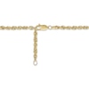 Thumbnail Image 3 of Glitter Rope Chain Anklet Solid 10K Yellow Gold 10”