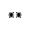 Black & White Diamond Stud Earrings 1 ct tw 10K White Gold