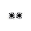 Thumbnail Image 2 of Black & White Diamond Stud Earrings 1 ct tw 10K White Gold