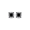 Thumbnail Image 1 of Black & White Diamond Stud Earrings 1 ct tw 10K White Gold