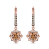 Le Vian Diamond Drop Earrings 7/8 ct tw 14K Strawberry Gold