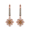 Thumbnail Image 2 of Le Vian Diamond Drop Earrings 7/8 ct tw 14K Strawberry Gold