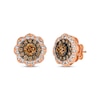 Thumbnail Image 1 of Le Vian Chocolate Diamond Stud Earrings 1-7/8 ct tw 14K Strawberry Gold
