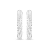 Thumbnail Image 2 of Diamond Twist Hoop Earrings 1/6 ct tw Sterling Silver