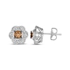 Thumbnail Image 3 of Le Vian Chocolate Diamond Stud Earrings 7/8 ct tw 14K Vanilla Gold
