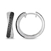 Thumbnail Image 2 of Le Vian Diamond Crossover Hoop Earrings 5/8 ct tw 14K Vanilla Gold