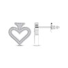 Thumbnail Image 1 of Diamond Accent Spade Stud Earrings Sterling Silver