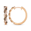 Thumbnail Image 3 of Le Vian Chocolate Twist Diamond Hoop Earrings 3/4 ct tw 14K Strawberry Gold