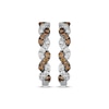Thumbnail Image 2 of Le Vian Chocolate Twist Diamond Hoop Earrings 3/4 ct tw 14K Vanilla Gold