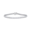 Thumbnail Image 1 of Round-Cut Diamond Tennis Bracelet 5 ct tw 10K White Gold 7”