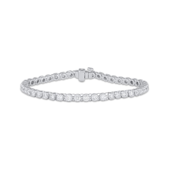 Round-Cut Diamond Tennis Bracelet 5 ct tw 10K White Gold 7”
