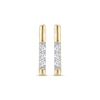 Thumbnail Image 2 of Diamond Accent Three-Stone Linear Stud Earrings 10K Yellow Gold