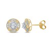 Thumbnail Image 1 of Vintage-Style Round-Cut Diamond Stud Earrings 1/15 ct tw 10K Yellow Gold