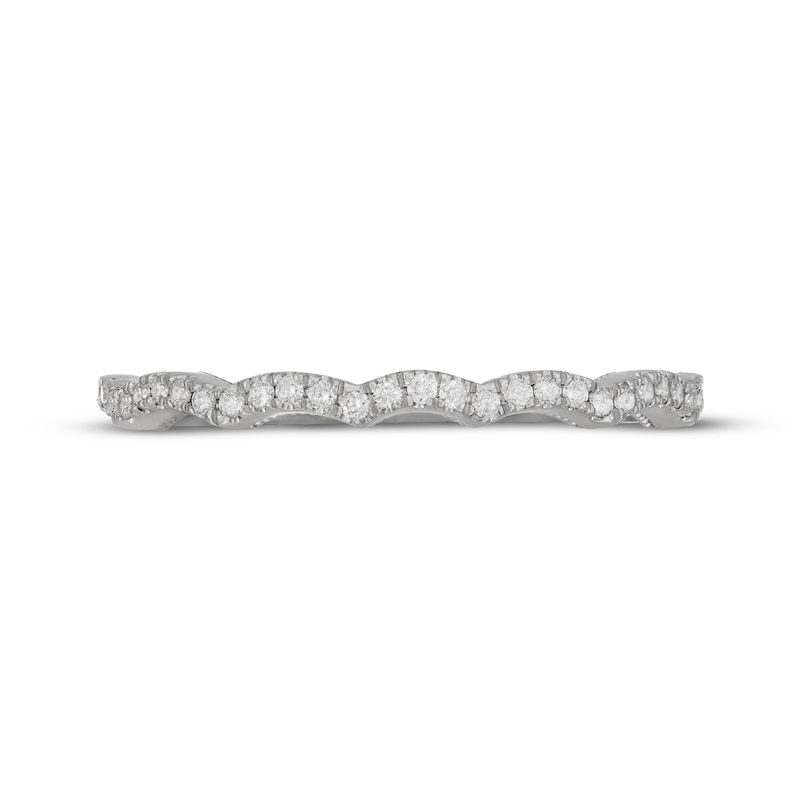 Main Image 8 of Neil Lane Artistry Lab-Grown Diamond Scalloped Wedding Band 1/6 ct tw 14K White Gold