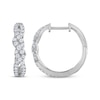 Thumbnail Image 2 of THE LEO Diamond Twist Hoop Earrings 3/4 ct tw 14K White Gold