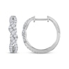 Thumbnail Image 3 of THE LEO Diamond Twist Hoop Earrings 3/4 ct tw 14K White Gold
