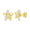 Thumbnail Image 1 of Diamond Flower Stud Earrings 1/4 ct tw 10K Yellow Gold