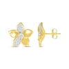 Thumbnail Image 3 of Diamond Flower Stud Earrings 1/4 ct tw 10K Yellow Gold