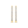 Thumbnail Image 2 of Diamond Hoop Earrings 1/6 ct tw 10K Yellow Gold