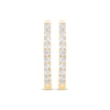Thumbnail Image 2 of Diamond Hoop Earrings 1/4 ct tw 10K Yellow Gold