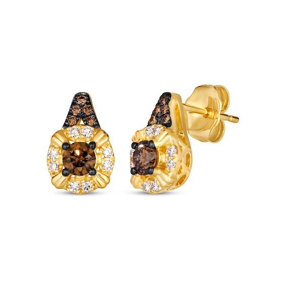 Le Vian Venetian Mosaic Diamond Stud Earrings 1/4 ct tw 14K Honey Gold | Kay