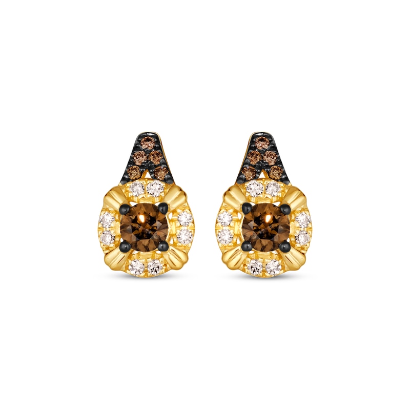 Main Image 2 of Le Vian Diamond Earrings 1/2 ct tw 14K Honey Gold
