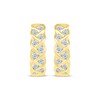 Thumbnail Image 2 of Diamond Braided Hoop Earrings 1/4 ct tw 10K Yellow Gold