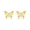 Thumbnail Image 2 of Diamond Butterfly Stud Earrings 1/20 ct tw 10K Yellow Gold