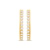 Thumbnail Image 2 of Diamond Hoop Earrings 1/4 ct tw 10K Yellow Gold